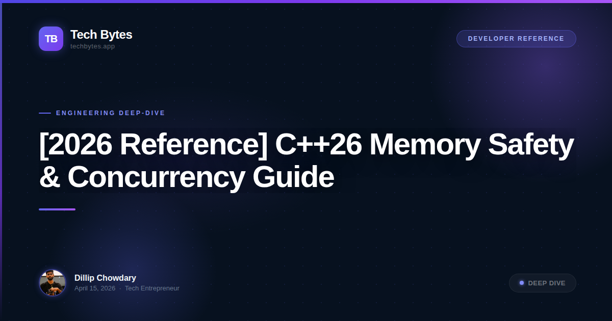 [2026 Reference] C++26 Memory Safety & Concurrency Guide