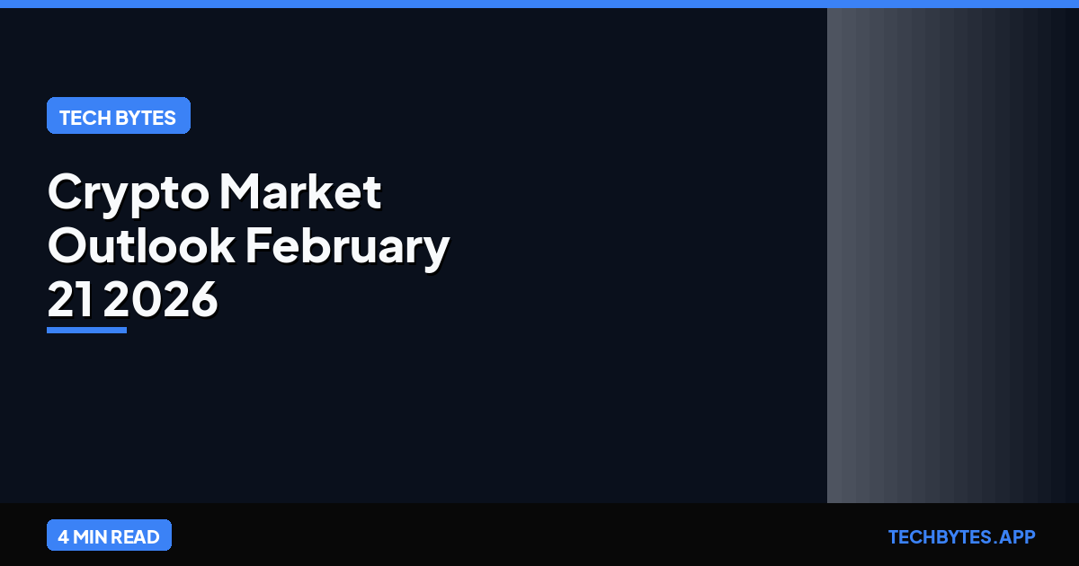 Crypto Market Outlook (Feb 21, 2026): BTC Consolidates at $68k…