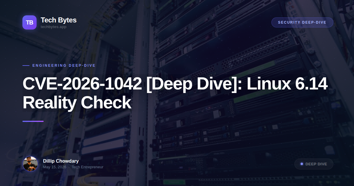 CVE-2026-1042 [Deep Dive]: Linux 6.14 Reality Check