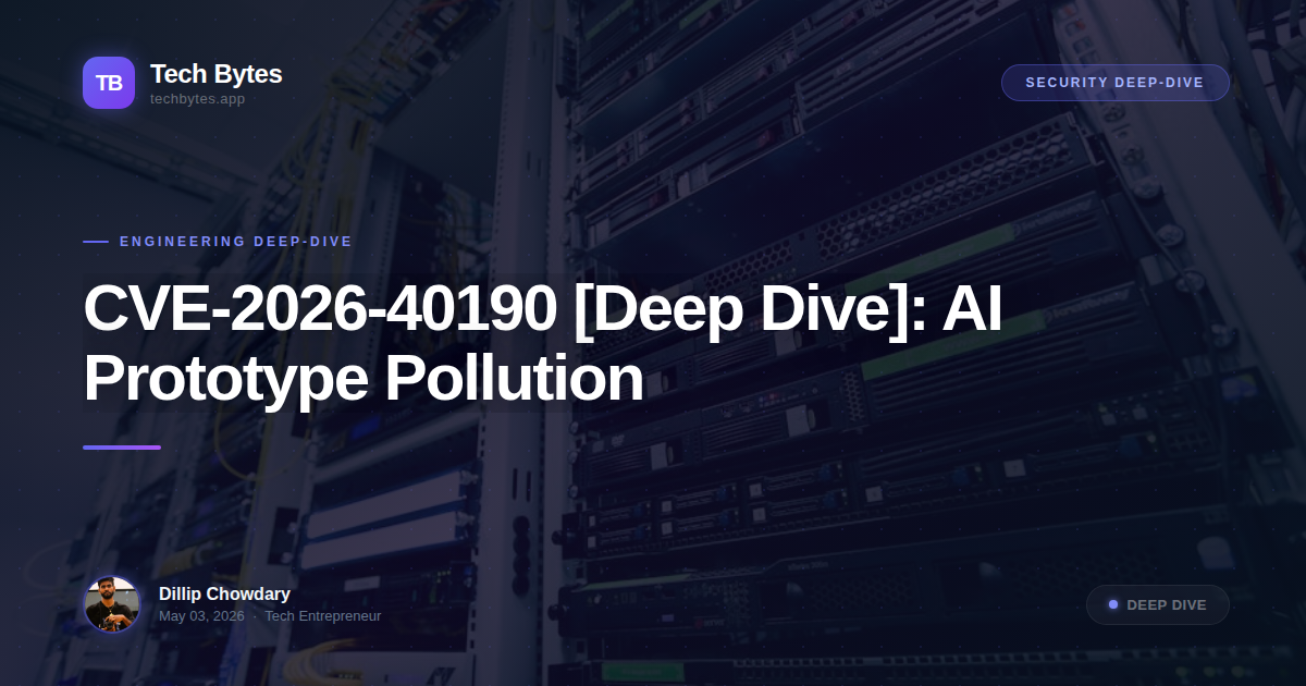 CVE-2026-40190 [Deep Dive]: AI Prototype Pollution