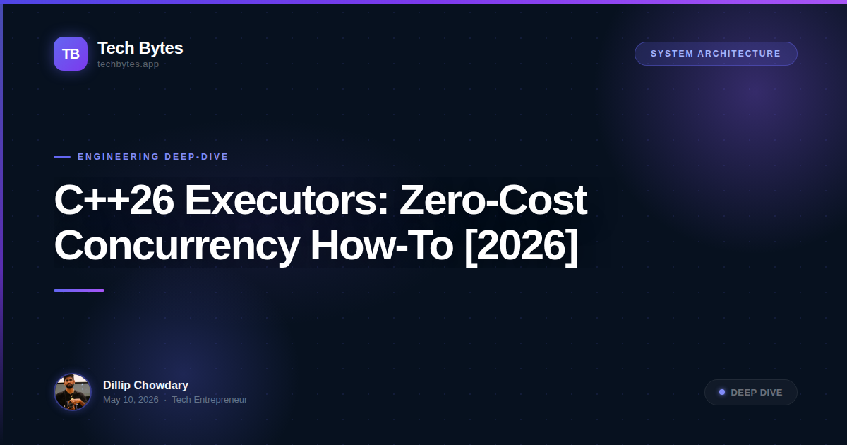 C++26 Executors: Zero-Cost Concurrency How-To [2026]