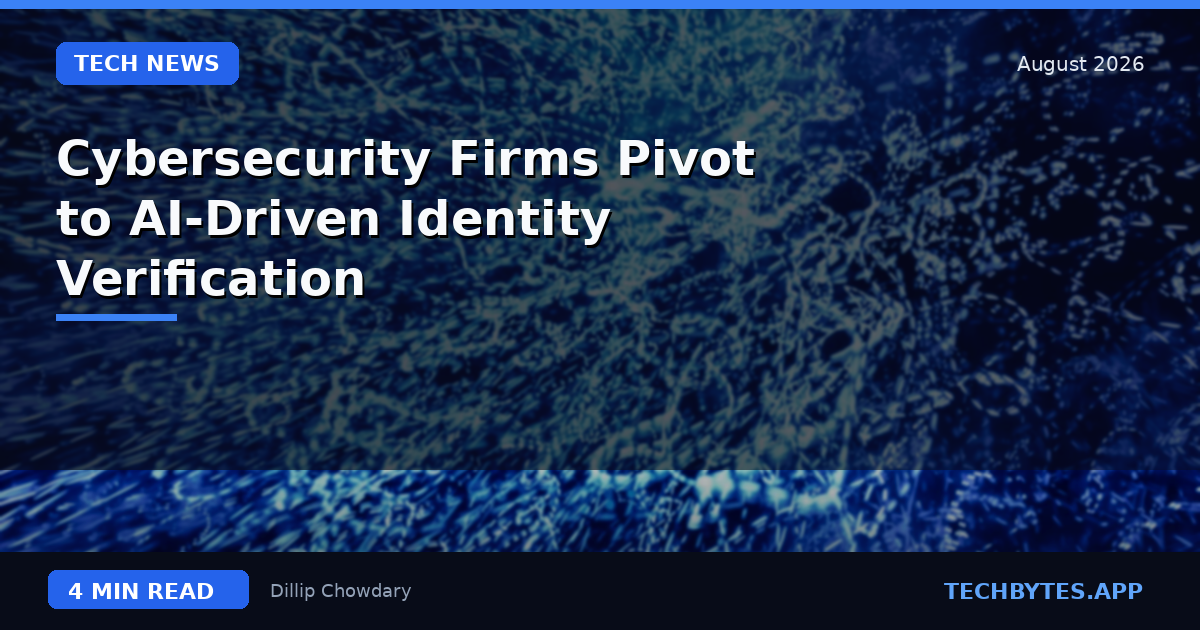 Cybersecurity Firms Pivot to AI-Driven Identity Verification