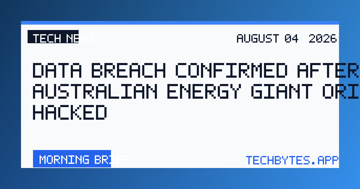 Data Breach Confirmed After Australian Energy Giant Origin Is Hacked