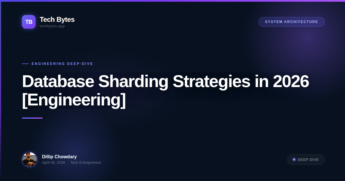 Database Sharding Strategies in 2026 [Engineering]