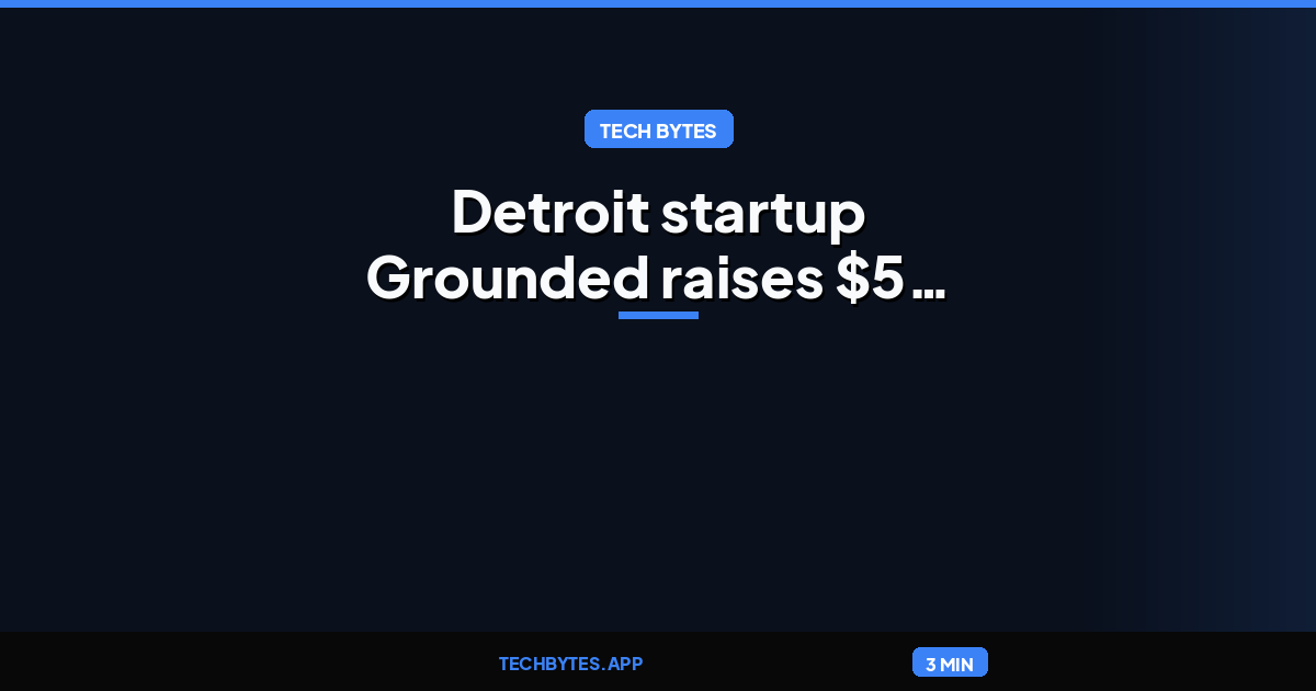 Detroit startup Grounded raises $5 million to customize electric