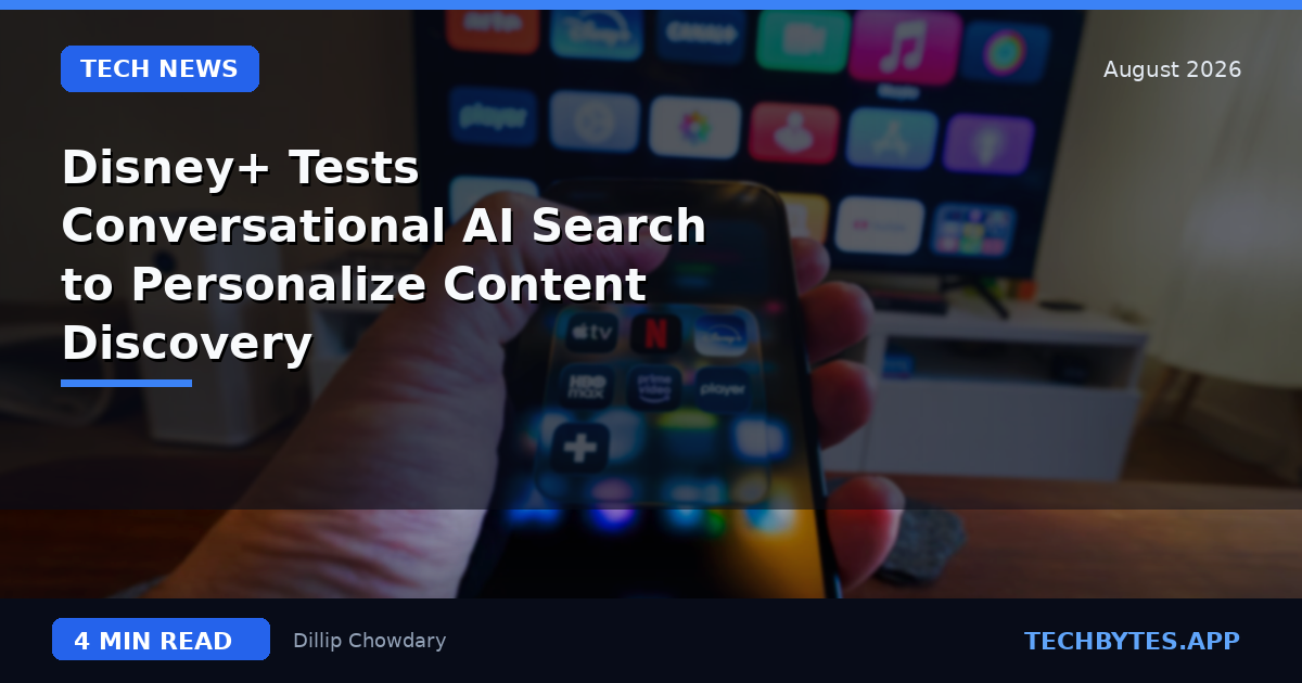 Disney+ Tests Conversational AI Search to Personalize Content Discovery