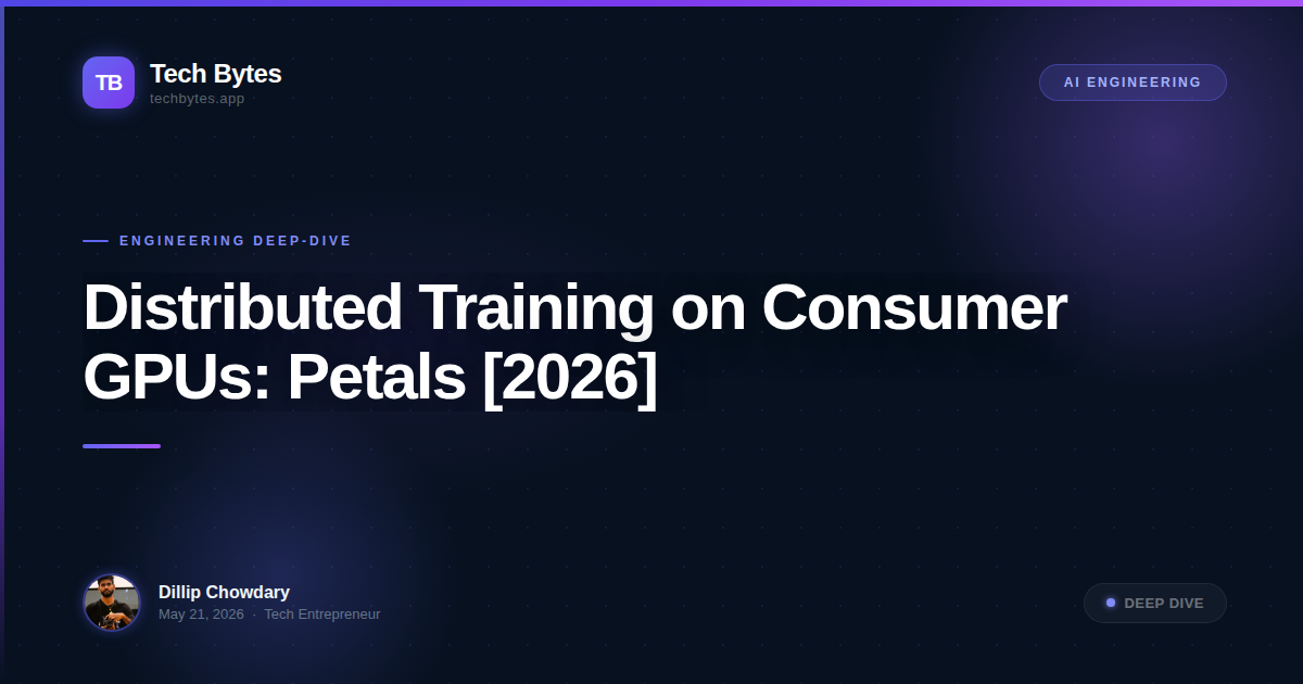 Distributed Training on Consumer GPUs: Petals [2026]