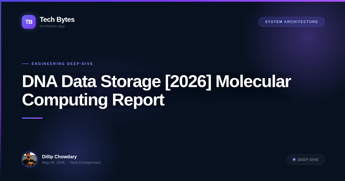 DNA Data Storage [2026] Molecular Computing Report