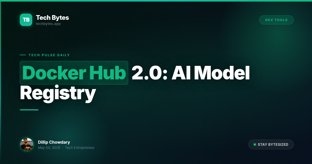 Docker Hub 2.0 AI Model Registry