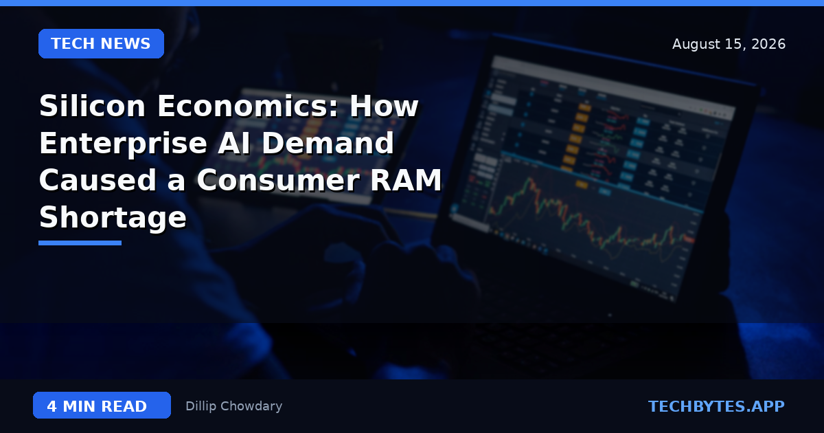 Silicon Economics: How Enterprise AI Demand Caused a Consumer RAM Shortage