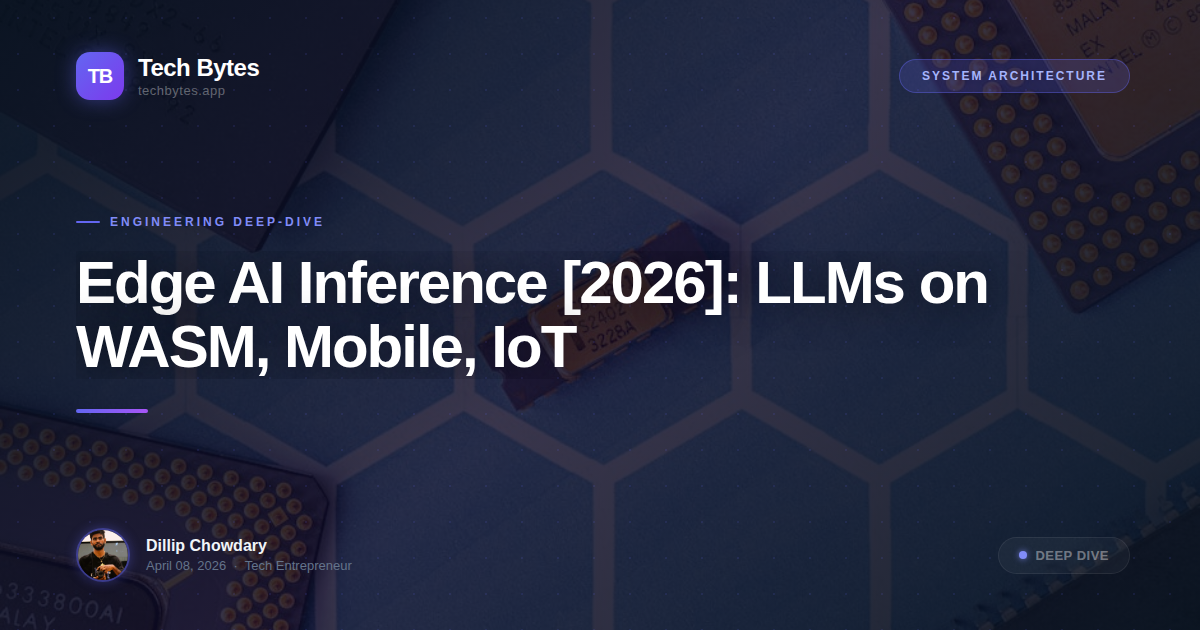 Edge AI Inference [2026]: LLMs on WASM, Mobile, IoT