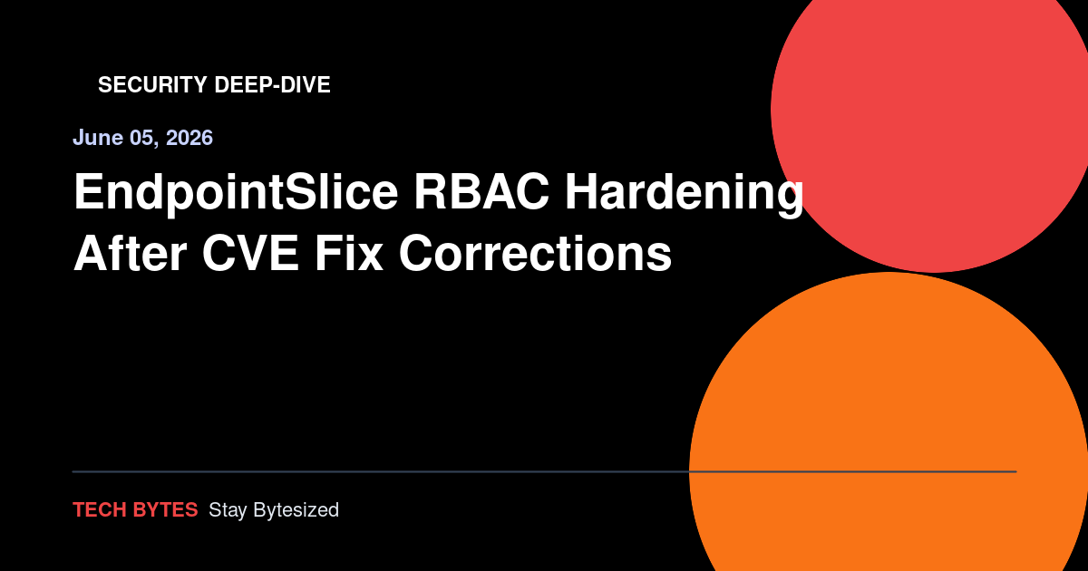 EndpointSlice RBAC Hardening After CVE Fix Corrections