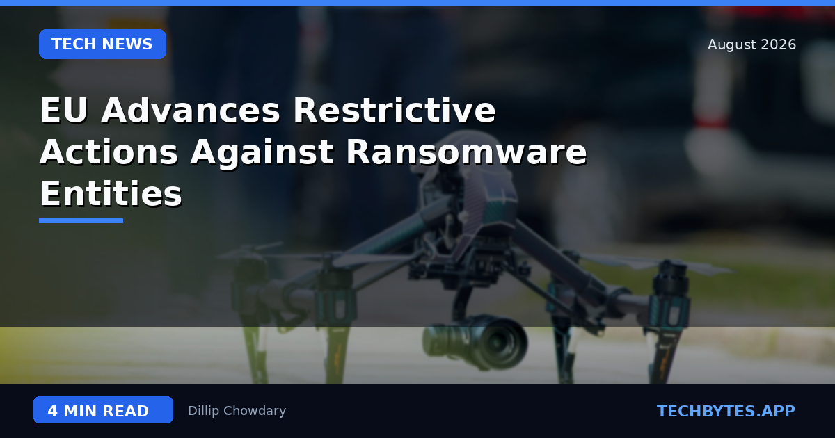 EU Advances Restrictive Actions Against Ransomware Entities
