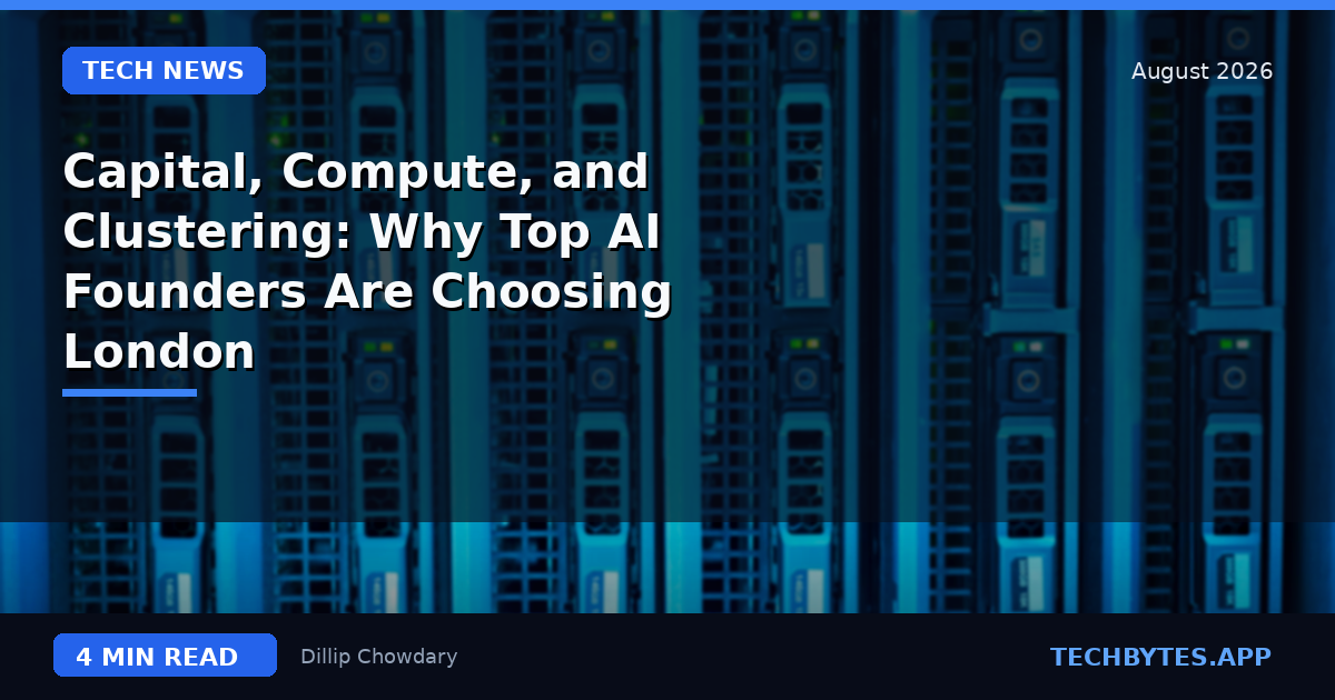 Capital, Compute, and Clustering: Why Top AI Founders Are Choosing London