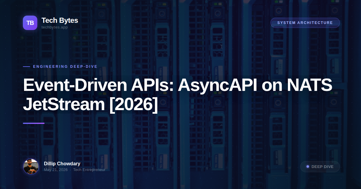 Event-Driven APIs: AsyncAPI on NATS JetStream [2026]