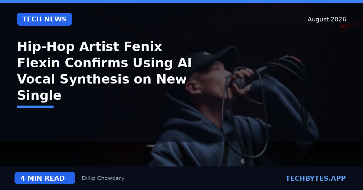 Hip-Hop Artist Fenix Flexin Confirms Using AI Vocal Synthesis on New Single