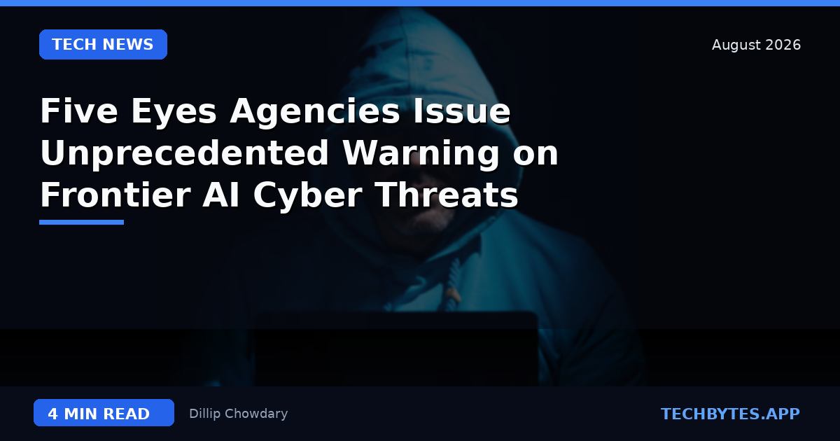 Five Eyes Agencies Issue Unprecedented Warning on Frontier AI Cyber Threats