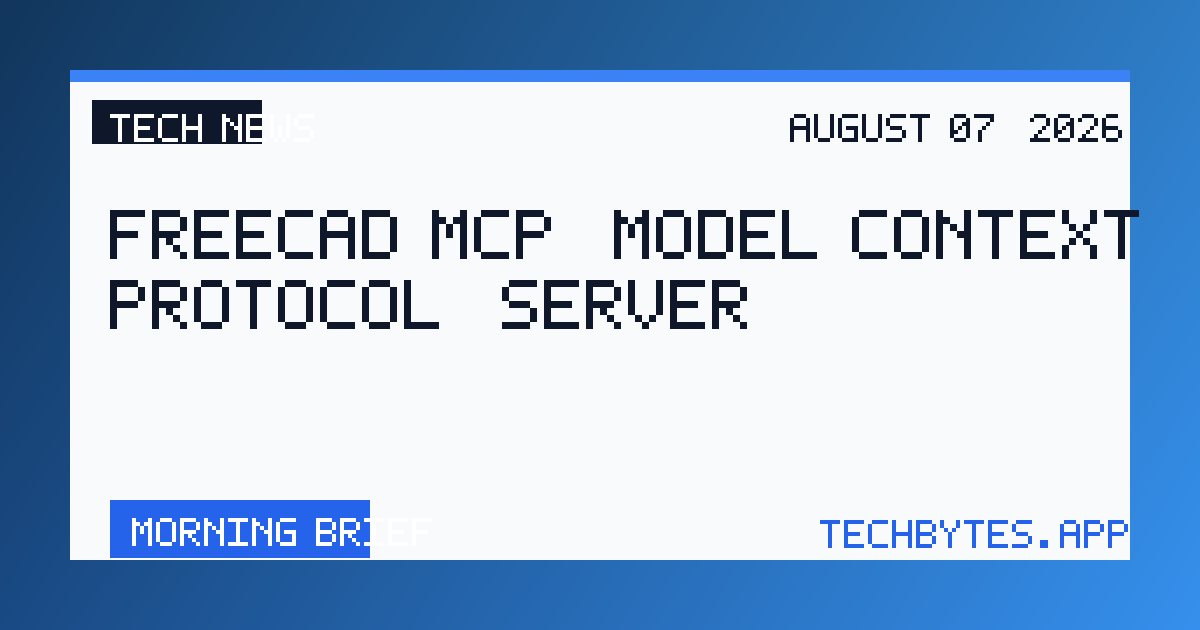 FreeCAD MCP (Model Context Protocol) Server