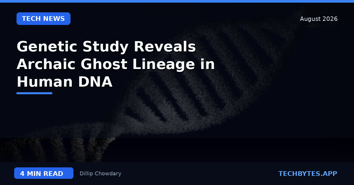 Genetic Study Reveals Archaic Ghost Lineage in Human DNA