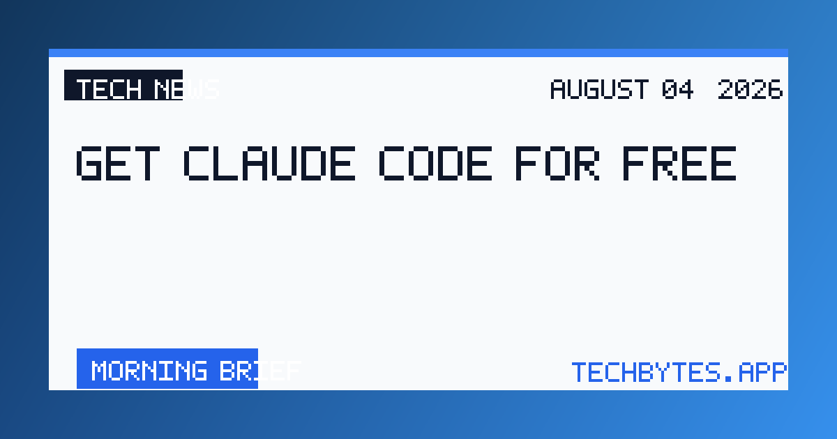 Get Claude Code for Free