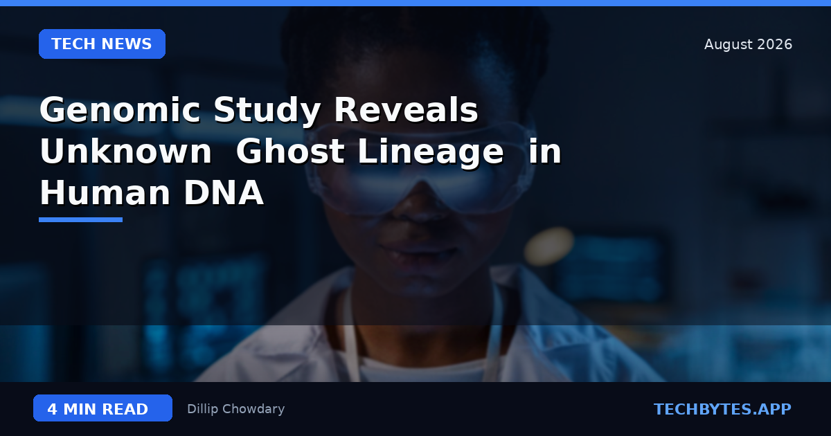 Genomic Study Reveals Unknown 'Ghost Lineage' in Human DNA