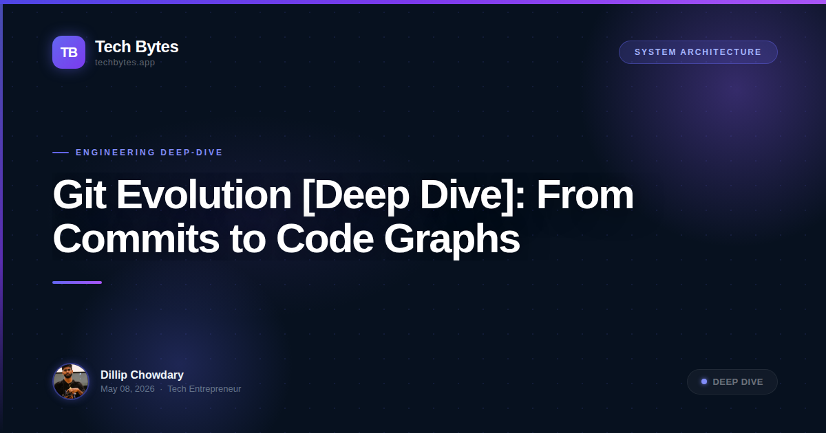 Git Evolution [Deep Dive]: From Commits to Code Graphs