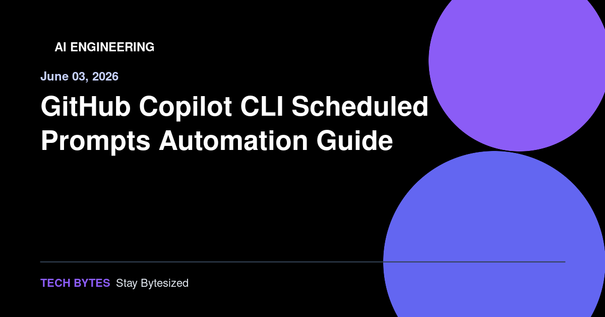 GitHub Copilot CLI Scheduled Prompts Automation Guide