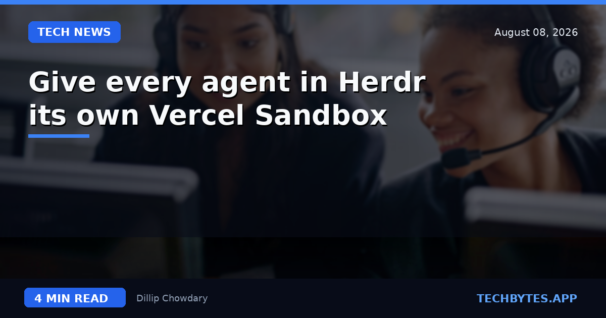 Give every agent in Herdr its own Vercel Sandbox