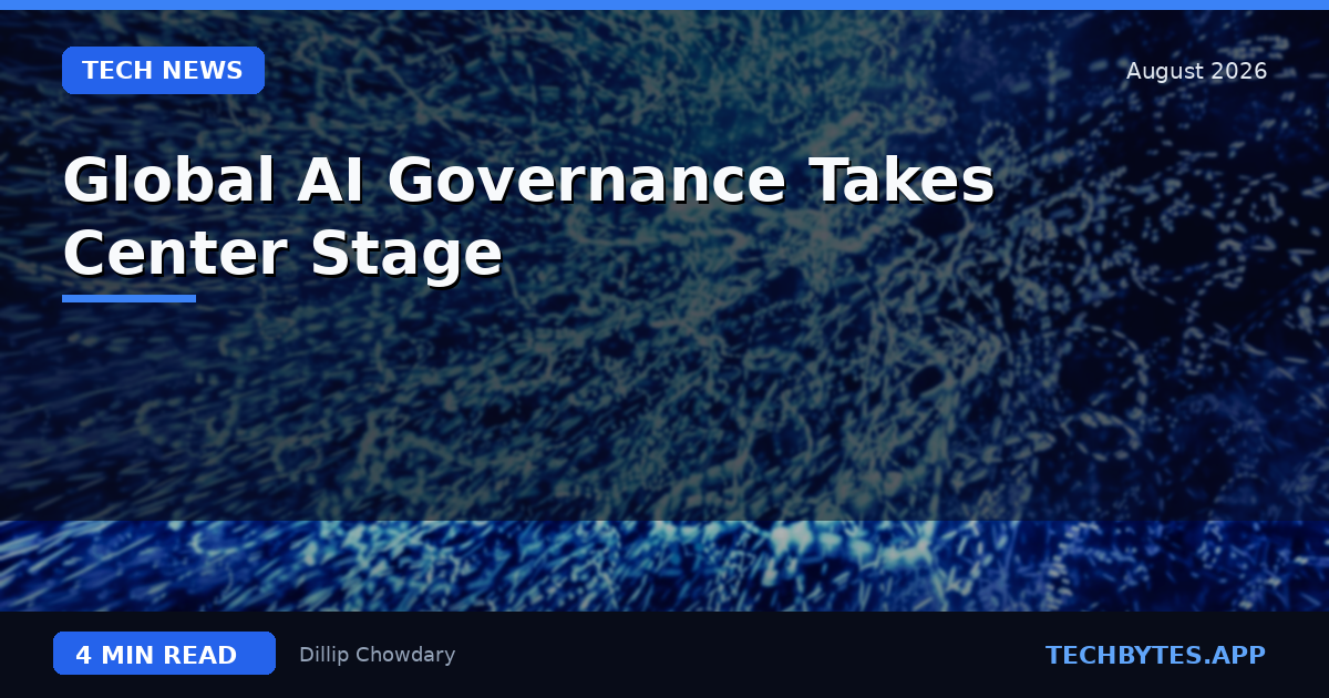 Global AI Governance Takes Center Stage