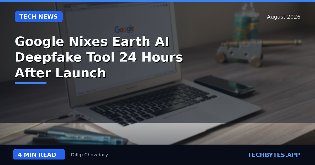 Google Nixes Earth AI Deepfake Tool 24 Hours After Launch