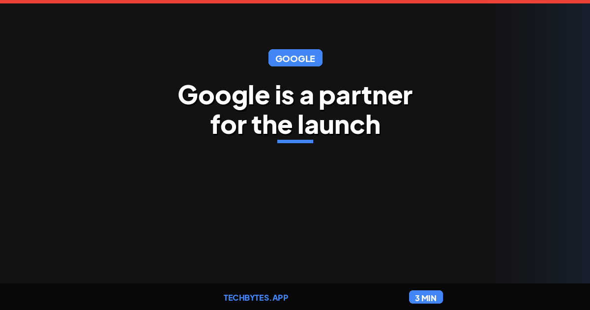 Google is a technology partner for the launch of America.gov