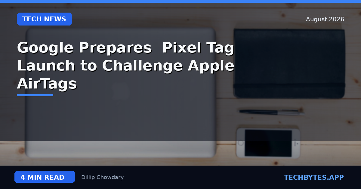 Google Prepares 'Pixel Tag' Launch to Challenge Apple AirTags