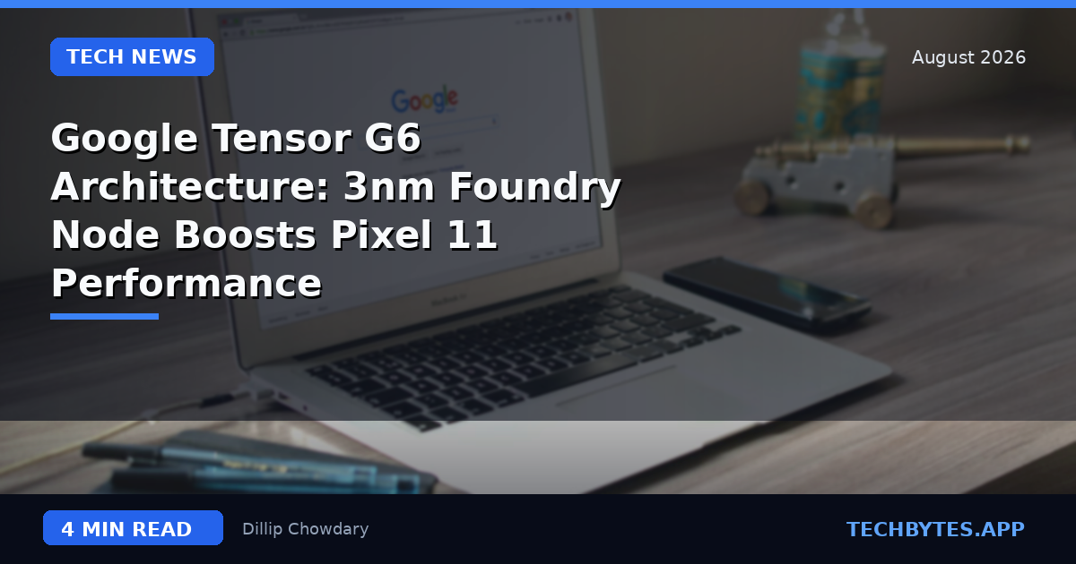 Google Tensor G6 Architecture: 3nm Foundry Node Boosts Pixel 11 Performance