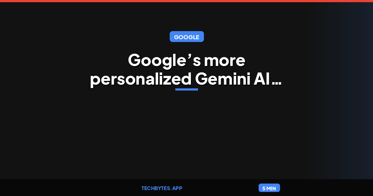 Google’s more personalized Gemini AI is heading to your car