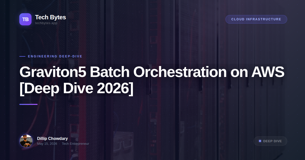 Graviton5 Batch Orchestration on AWS [Deep Dive 2026]