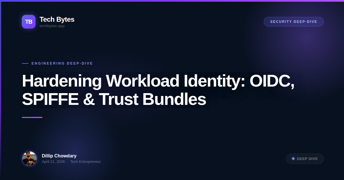 Hardening Workload Identity: OIDC, SPIFFE & Trust Bundles