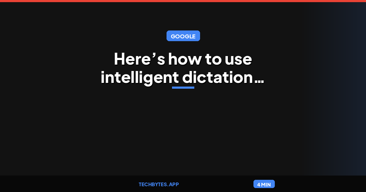 Here’s how to use intelligent dictation in Gemini for macOS