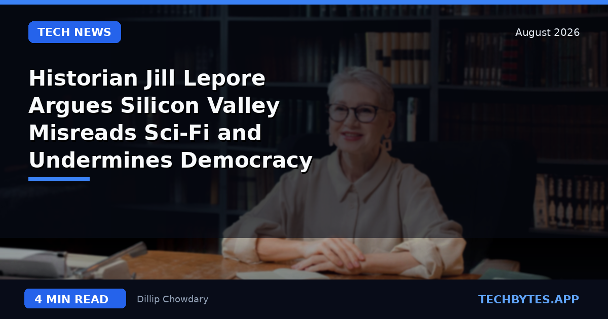 Historian Jill Lepore Argues Silicon Valley Misreads Sci-Fi and Undermines Democracy