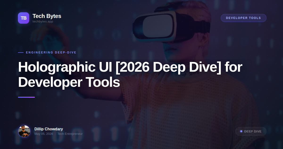 Holographic UI [2026 Deep Dive] for Developer Tools