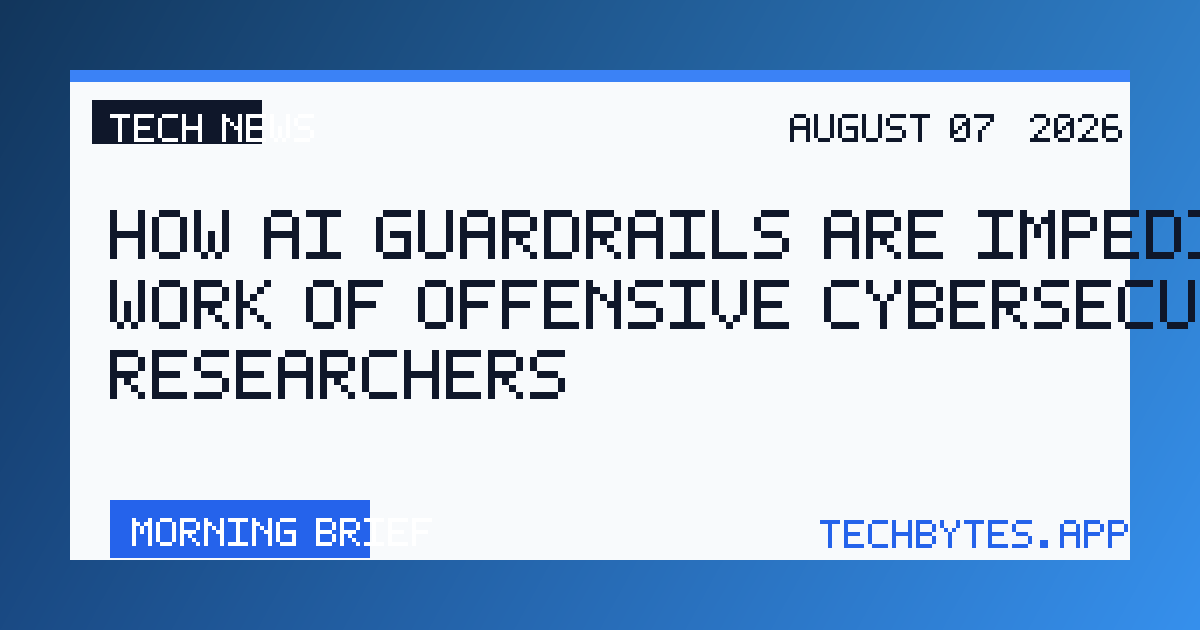 How AI guardrails are impeding the work of offensive cybersecurity researchers