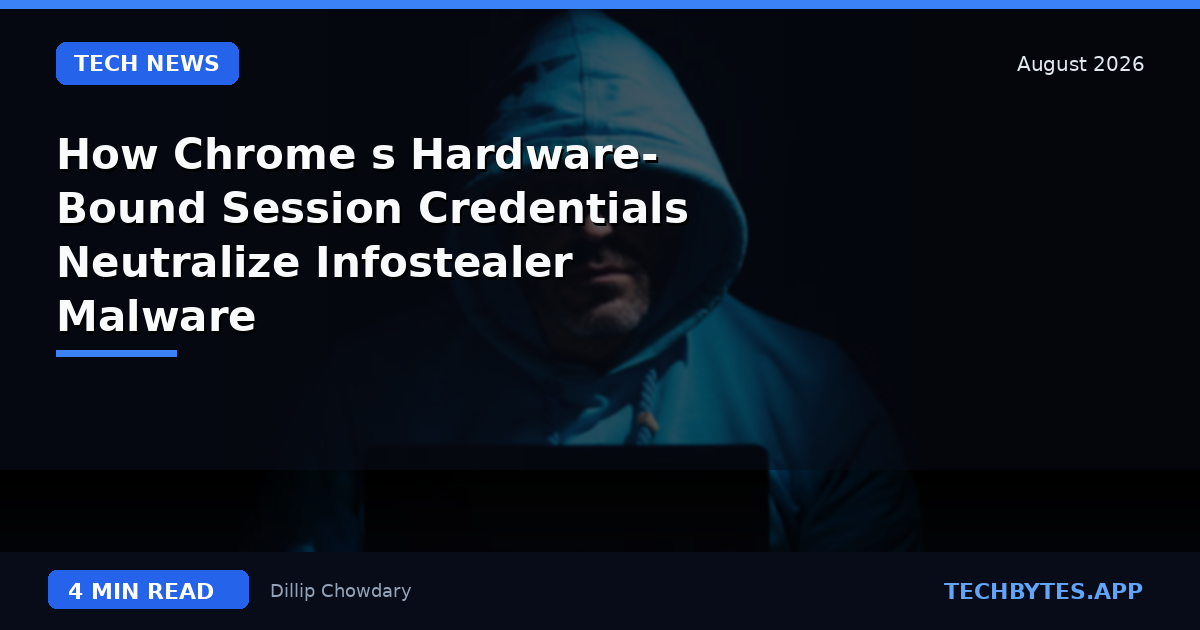 How Chrome's Hardware-Bound Session Credentials Neutralize Infostealer Malware