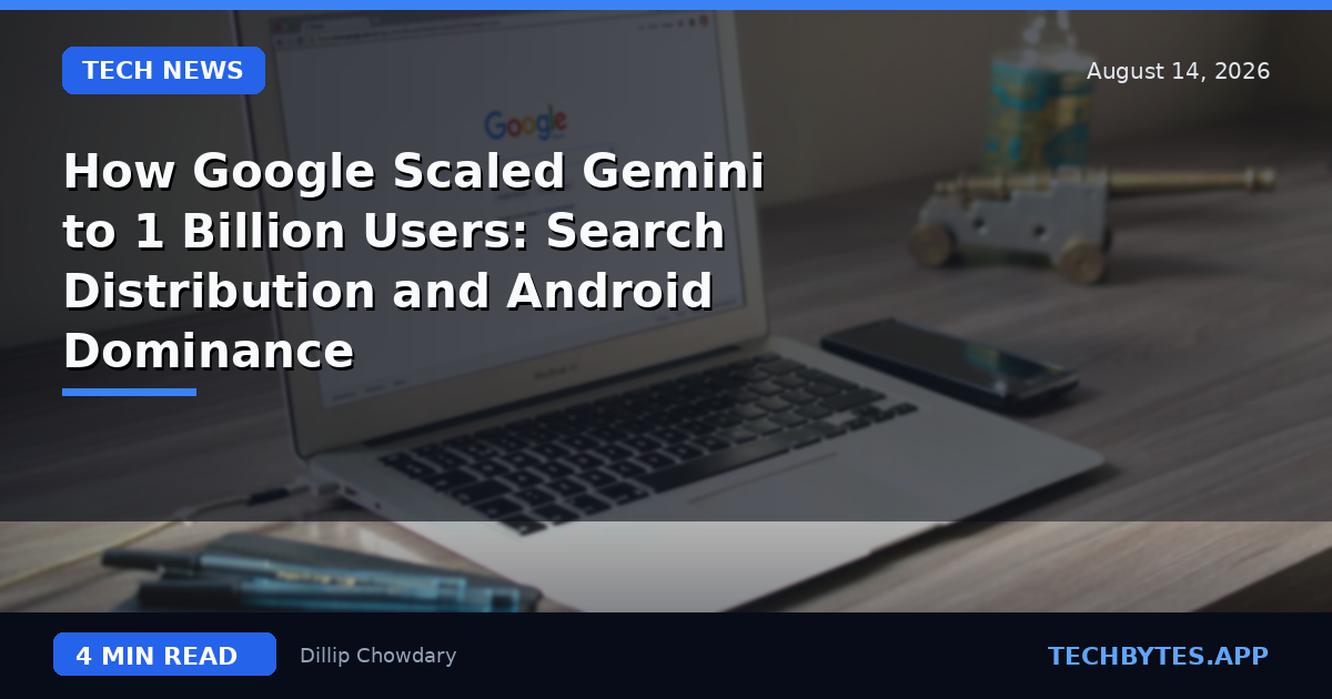 How Google Scaled Gemini to 1 Billion Users: Search Distribution and Android Dominance