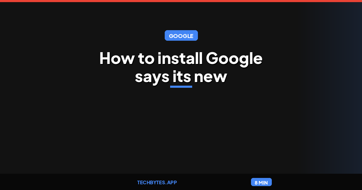How to install Google says its new Gemini 3.8 Flash model ‘works