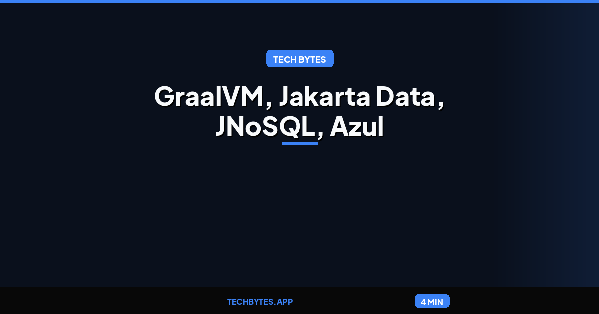 How to install Java News Roundup: GraalVM, Jakarta Data, JNoSQL, Azul