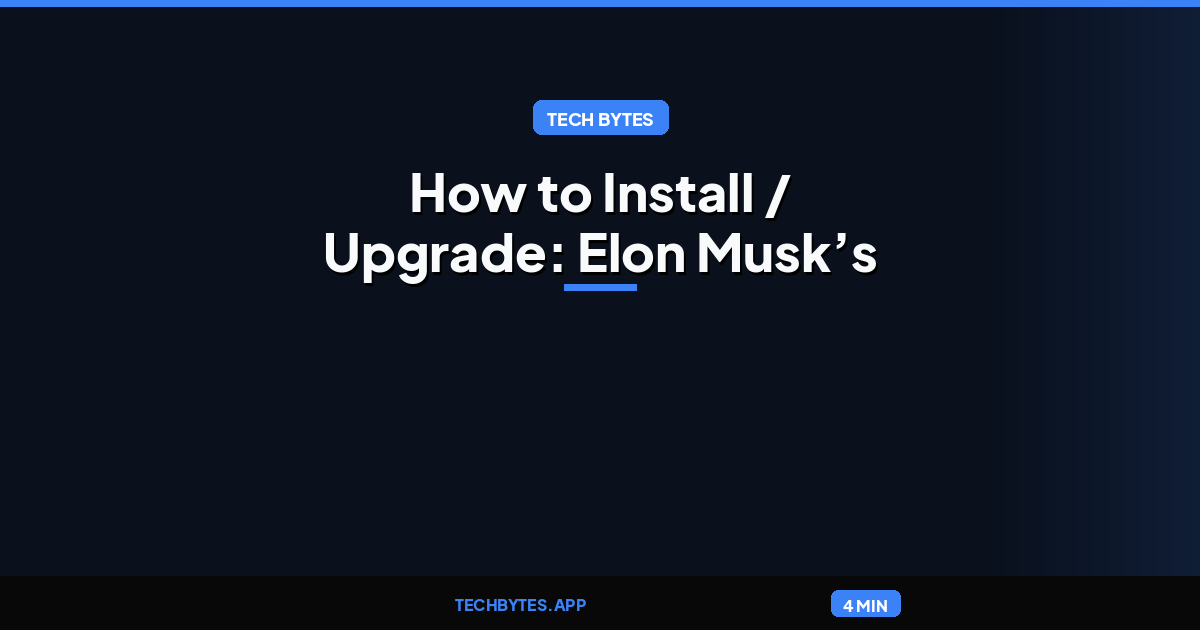How to Install / Upgrade: Elon Musk’s attempt at an AI Wikipedia hasn’t been updated in months