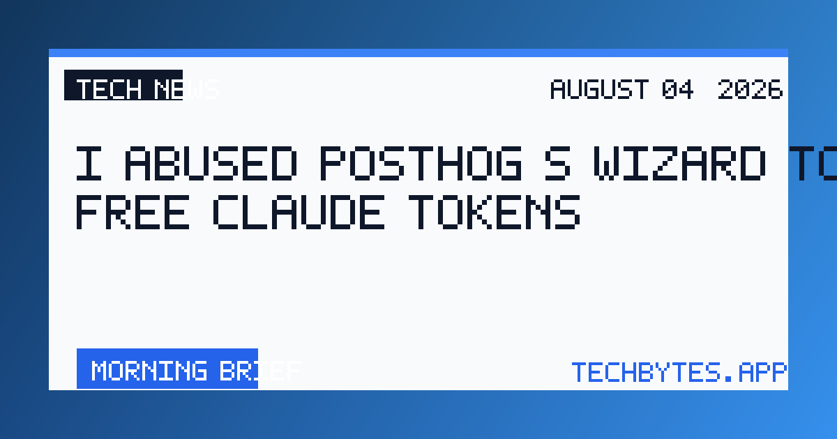 I abused PostHog's wizard to get free Claude tokens