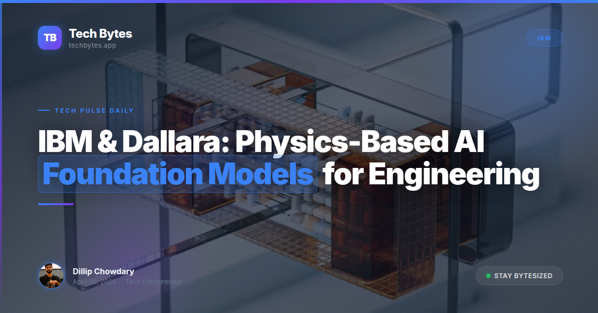 IBM & Dallara: Physics-Based AI Foundation Models for Engineering