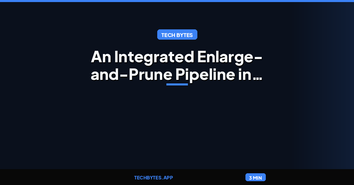 IDEA Prune: An Integrated Enlarge-and-Prune Pipeline in Generative