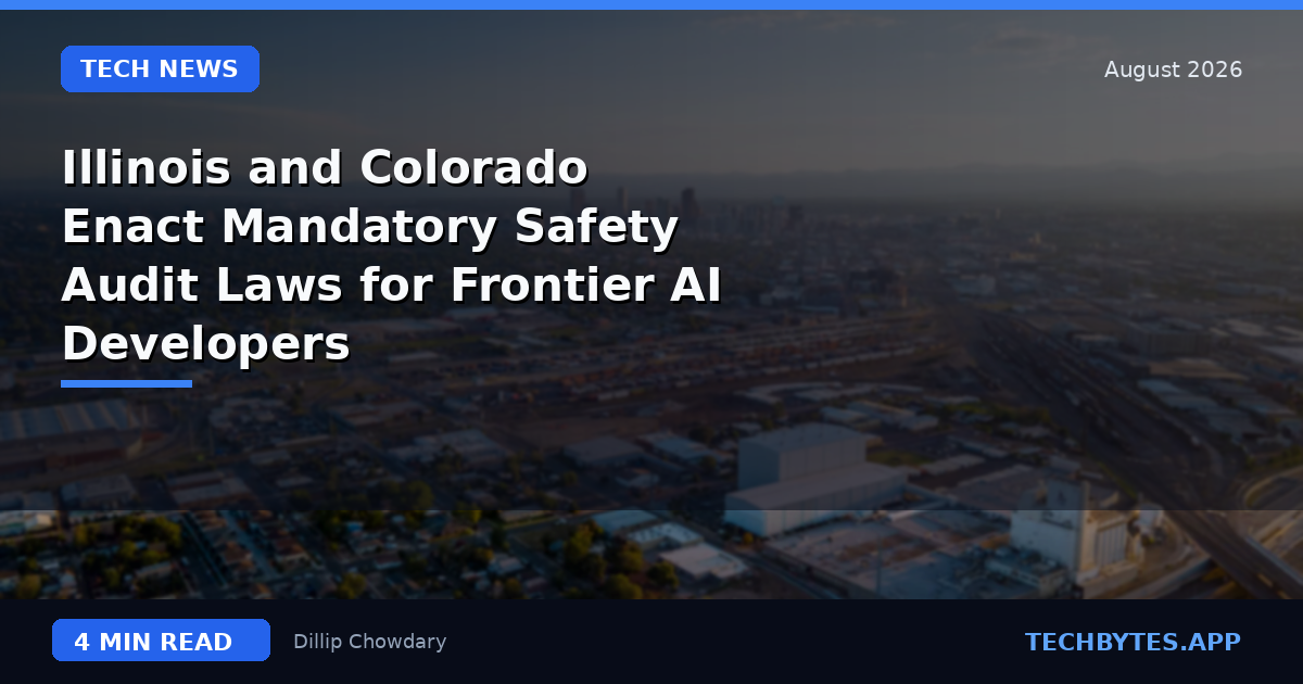Illinois and Colorado Enact Mandatory Safety Audit Laws for Frontier AI Developers