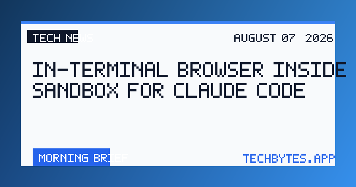 In-terminal browser inside a local sandbox for Claude Code